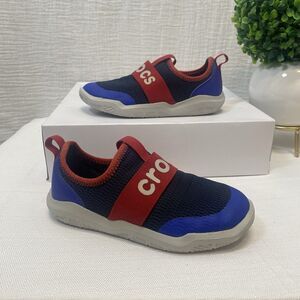 Crocs Swiftwater Easy-On Logo Shoe Kids Sz 13 Multicolor Beach Vacation